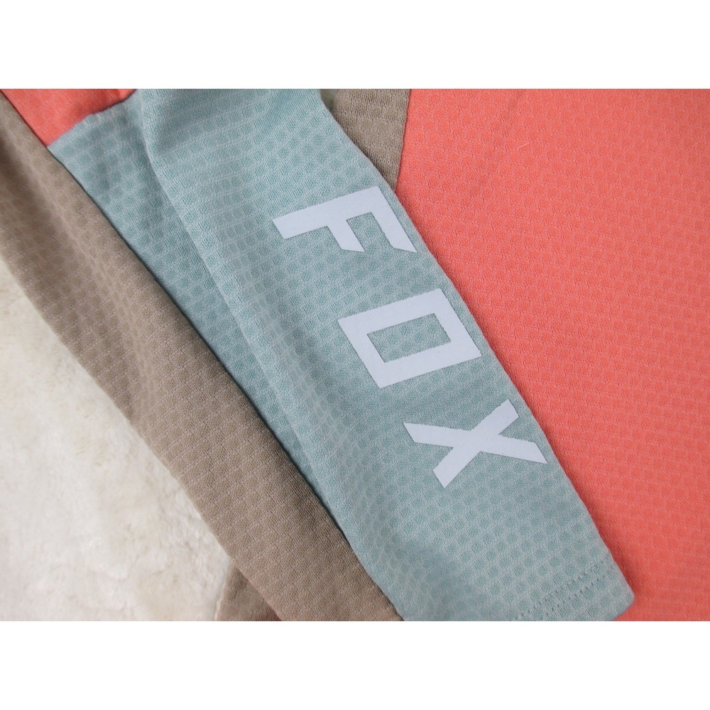 Fox Shirt Womens Large Pink Lightweight Motorcross Defend Jersey Long Sleeve* - Picture 5 of 11